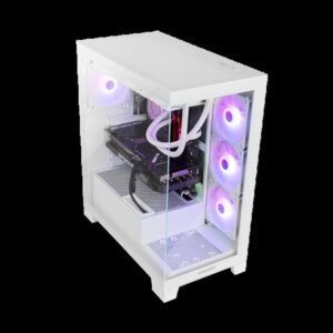CAJA NOX HUMMER GLOCK SEMITORRE ATX FRAMELESS BLANCO