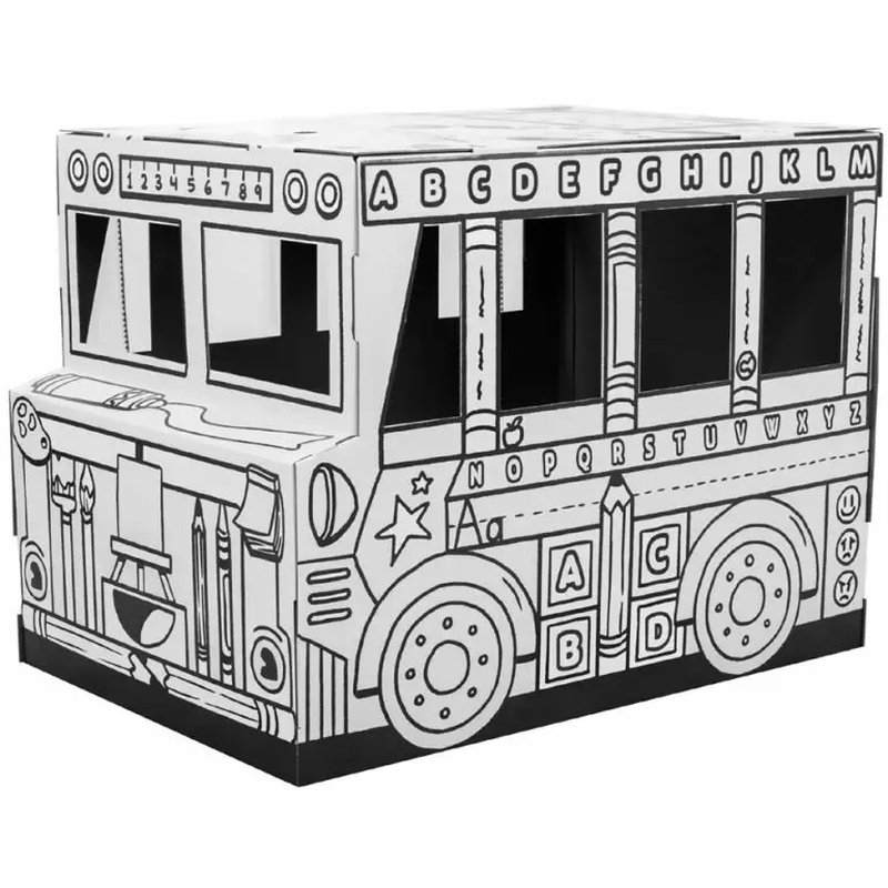 CASITA DE CARTÓN PINTAR Y JUGAR BANKERS BOX 100130976 - Imagen 3