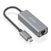 AISENS Conversor USB3.1 Gen1 USB-C a ethernet Gigabit 10/100/1000 Mbps, Gris, 15cm