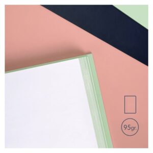 CUADERNO A5 CON ESPIRAL Y TAPA DURA, 80 HOJAS BLANCAS DE 95 GR/M, COLECCIÓN 430 SINCE 1918, ROSA MILAN 57151E80P