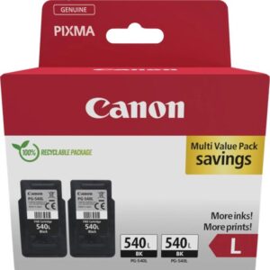 Canon PG-540L cartucho de tinta 2 pieza(s) Original High (L) Yield Negro