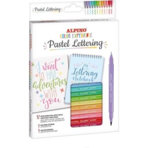 Alternative view of ESTUCHE 12 ROTULADORES PASTEL LETTERING KIT ALPINO AR001093