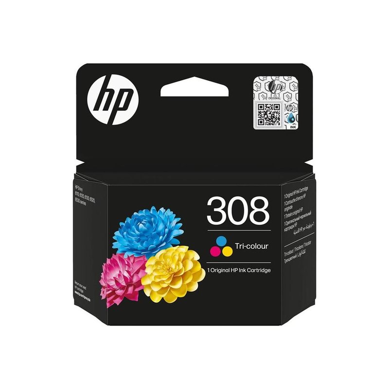 HP/Ink 308 Tri-color Original Ink Cart