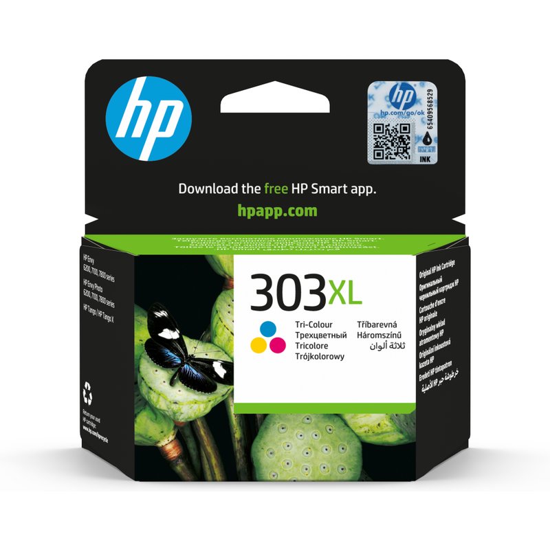 HP Cartucho de tinta Original 303XL tricolor de alta capacidad
