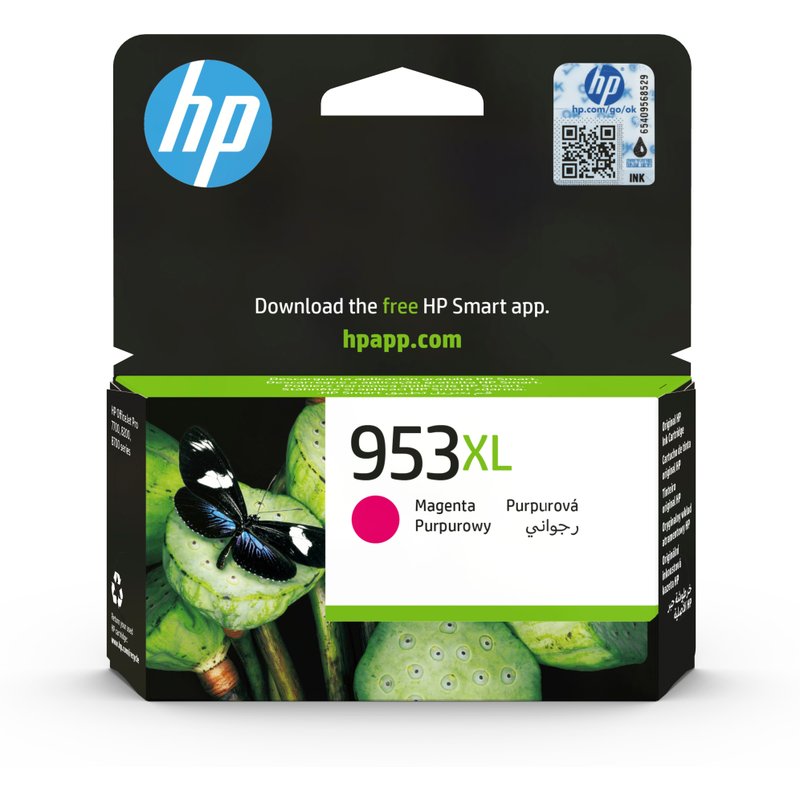 HP Cartucho de tinta Original 953XL de alto rendimiento magenta