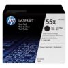 HP Pack de ahorro de 2 cartuchos de tóner original LaserJet 55X de alta capacidad negro
