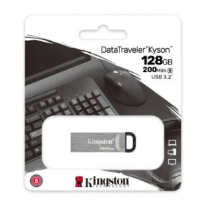 Kingston Technology DataTraveler Kyson unidad flash USB 128 GB USB tipo A 3.2 Gen 1 (3.1 Gen 1) Plata