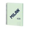 LIBRETA CON ESPIRAL, PAPEL CUADRICULADO, 80 HOJAS A4, SERIE 1918, VERDE MILAN 57143E80GR