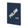 LIBRETA ENCOLADA, PAPEL CUADRICULADO, 48 HOJAS A4, SERIE 1918, AZUL MILAN 57243G48B