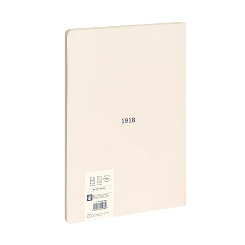LIBRETA ENCOLADA, PAPEL CUADRICULADO, 48 HOJAS A4, SERIE 1918, BEIGE MILAN 57243G48BG LIBRETA ENCOLADA, PAPEL CUADRICULADO, 48 HOJAS A4, SERIE 1918, BEIGE MILAN 57243G48BG - Imagen 4