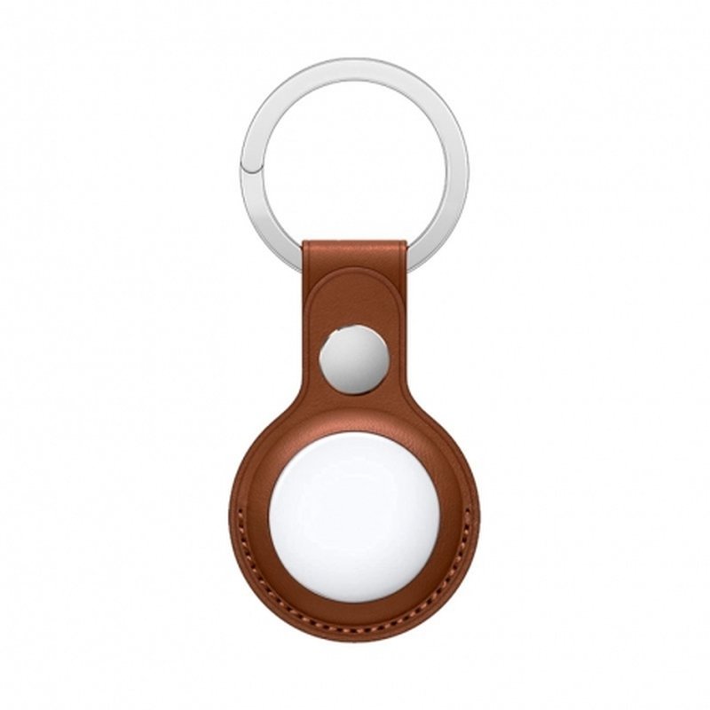 LLAVERO COOL PARA AIRTAG LEATHER BROWN