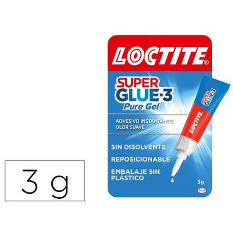 LOCTITE SUPERGLUE-3 GEL REPOSICIONABLE BL 3 GR LOCTITE 2943113