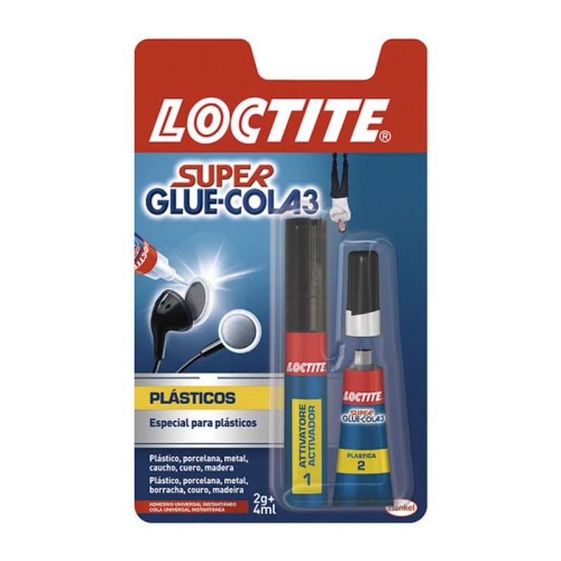 LOCTITE SUPERGLUE-3 PLÁSTICOS DIFÍCILES BL 4 ML + 2 GR LOCTITE 2642430