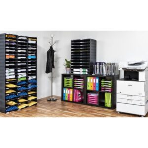 Alternative view of MÓDULO SOSTENIBLE DE CLASIFICACIÓN 9 COMPARTIMENTOS 360X900X240 MM COLOR NEGRO ARCHIVO 2000 6533 NE