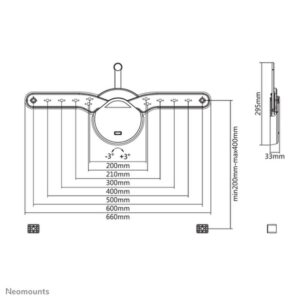 Neomounts by Newstar Soporte de pared para TV