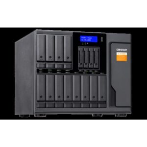 QNAP TL-D1600S caja para disco duro externo Carcasa de disco duro/SSD Negro, Gris 2.5/3.5"