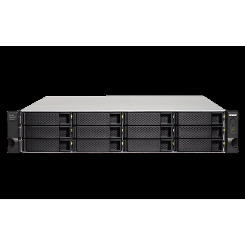 QNAP TL-R1200C-RP caja para disco duro externo Carcasa de disco duro/SSD Negro, Gris 2.5/3.5" - Imagen 2