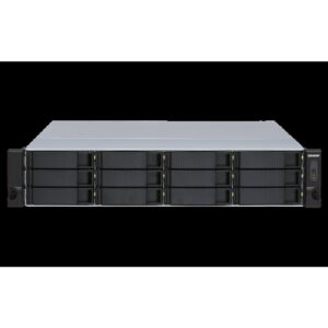 QNAP TL-R1200S-RP caja para disco duro externo Carcasa de disco duro/SSD Negro, Gris 2.5/3.5"