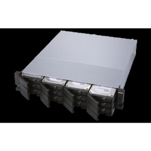 QNAP TL-R1200S-RP caja para disco duro externo Carcasa de disco duro/SSD Negro, Gris 2.5/3.5"