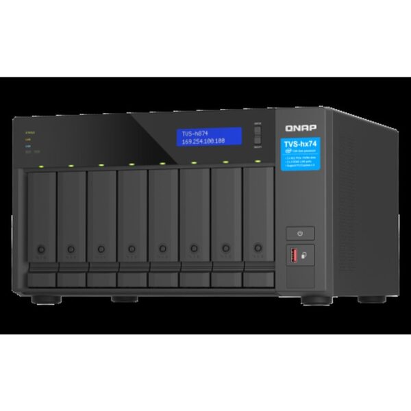 QNAP TVS-h874X NAS Torre Ethernet Negro