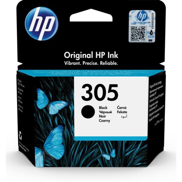 Reacondicionado | HP Cartucho de tinta Original 305 negro