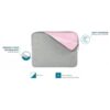 FUNDA PORTATIL MOBILIS SKIN GREY & PINK 12.5-14" FUNDA PORTATIL MOBILIS SKIN GREY & PINK 12.5-14"