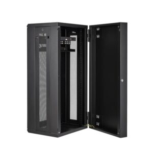 StarTech.com Armario Rack de Servidores de Pared 26U 19" - con 40,6cm/16" de Profundidad, Cierre de Seguridad y Puertas con Bisagras - Montado - Estante y Paneles Laterales Adaptables