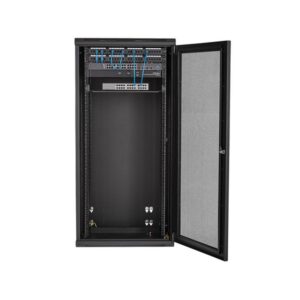 StarTech.com Armario Rack de Servidores de Pared 26U 19" - con 40,6cm/16" de Profundidad, Cierre de Seguridad y Puertas con Bisagras - Montado - Estante y Paneles Laterales Adaptables