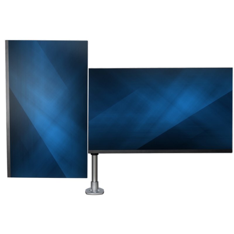 StarTech.com Brazo Articulado Prémium para Dos Monitores de hasta 30" - Soporte VESA de Altura Ajustable - Montaje Mordaza/Ojal en Escritorio - con Rotación, Inclinación y Giro - Plata - Imagen 11