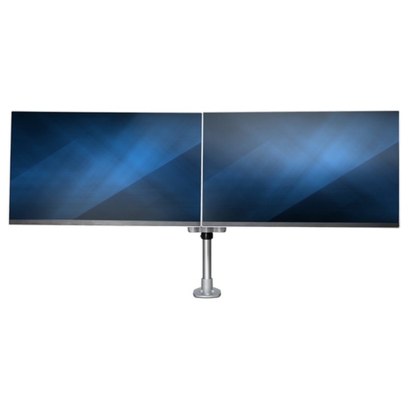 StarTech.com Brazo Articulado Prémium para Dos Monitores de hasta 30" - Soporte VESA de Altura Ajustable - Montaje Mordaza/Ojal en Escritorio - con Rotación, Inclinación y Giro - Plata - Imagen 12