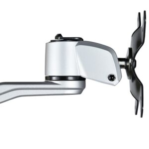 StarTech.com Brazo Articulado Prémium para Dos Monitores de hasta 30" - Soporte VESA de Altura Ajustable - Montaje Mordaza/Ojal en Escritorio - con Rotación, Inclinación y Giro - Plata