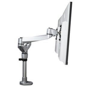 StarTech.com Brazo Articulado Prémium para Dos Monitores de hasta 30" - Soporte VESA de Altura Ajustable - Montaje Mordaza/Ojal en Escritorio - con Rotación, Inclinación y Giro - Plata