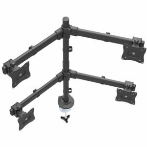 StarTech.com Brazo de Escritorio para 4 Monitores 2x2 de hasta 27" con Montaje VESA- Soporte Ergonómico con Mástil, Articulado y Altura Ajustable - Inclinación/Giro/Rotación - Abrazadera/Ojal StarTech.com Brazo de Escritorio para 4 Monitores 2x2 de hasta 27" con Montaje VESA- Soporte Ergonómico con Mástil, Articulado y Altura Ajustable - Inclinación/Giro/Rotación - Abrazadera/Ojal