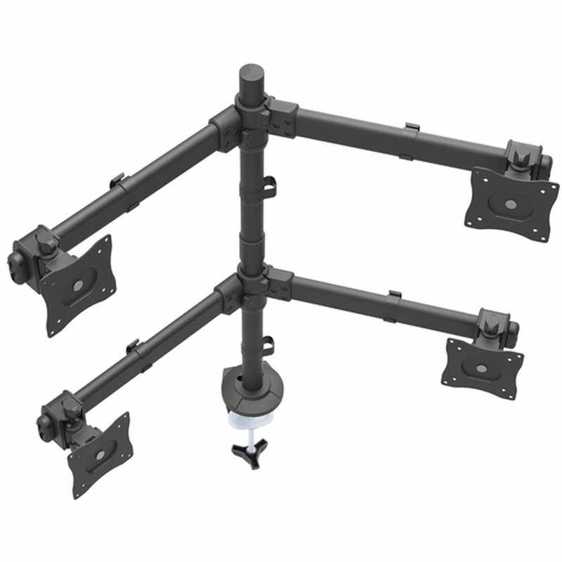 StarTech.com Brazo de Escritorio para 4 Monitores 2x2 de hasta 27" con Montaje VESA- Soporte Ergonómico con Mástil, Articulado y Altura Ajustable - Inclinación/Giro/Rotación - Abrazadera/Ojal StarTech.com Brazo de Escritorio para 4 Monitores 2x2 de hasta 27" con Montaje VESA- Soporte Ergonómico con Mástil, Articulado y Altura Ajustable - Inclinación/Giro/Rotación - Abrazadera/Ojal - Imagen 5