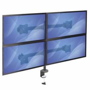 StarTech.com Brazo de Escritorio para 4 Monitores 2x2 de hasta 27" con Montaje VESA- Soporte Ergonómico con Mástil, Articulado y Altura Ajustable - Inclinación/Giro/Rotación - Abrazadera/Ojal StarTech.com Brazo de Escritorio para 4 Monitores 2x2 de hasta 27" con Montaje VESA- Soporte Ergonómico con Mástil, Articulado y Altura Ajustable - Inclinación/Giro/Rotación - Abrazadera/Ojal