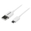StarTech.com Cable Adaptador 50cm USB A Macho a Micro USB B Macho para Teléfono Móvil Smartphone - Blanco