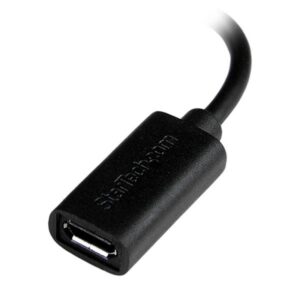 StarTech.com Cable Adaptador Lightning de 8 Pin a Micro USB B USB 2.0 para Apple iPod iPhone 5 iPad - Negro StarTech.com Cable Adaptador Lightning de 8 Pin a Micro USB B USB 2.0 para Apple iPod iPhone 5 iPad - Negro