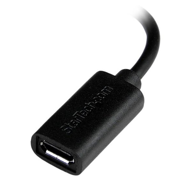 StarTech.com Cable Adaptador Lightning de 8 Pin a Micro USB B USB 2.0 para Apple iPod iPhone 5 iPad - Negro StarTech.com Cable Adaptador Lightning de 8 Pin a Micro USB B USB 2.0 para Apple iPod iPhone 5 iPad - Negro - Imagen 4
