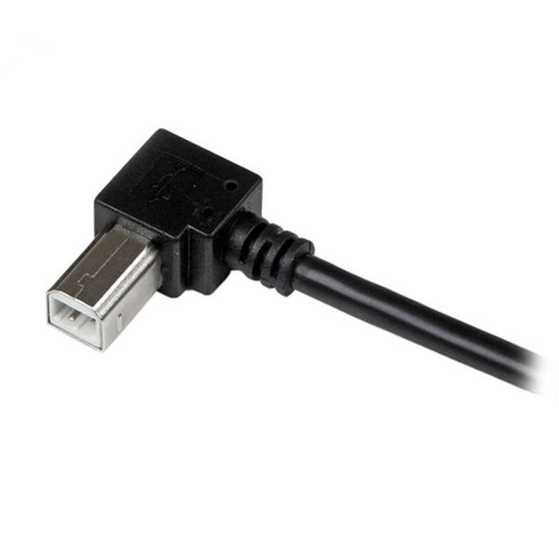 StarTech.com Cable Adaptador USB 2m para Impresora Acodado - 1x USB A Macho - 1x USB B Macho en Ángulo Derecho - Imagen 4