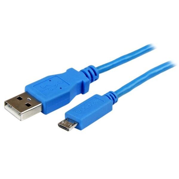 StarTech.com Cable Micro USB Azul de 1m