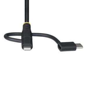StarTech.com Cable Multicarga Resistente USB de 1m - Lightning/Micro-USB/USB-C - Certificado Apple MFi - Recubrimiento de Aramida - Cable Cargador USB Tipo C 3 en 1 - para iPhone/iPad/Android StarTech.com Cable Multicarga Resistente USB de 1m - Lightning/Micro-USB/USB-C - Certificado Apple MFi - Recubrimiento de Aramida - Cable Cargador USB Tipo C 3 en 1 - para iPhone/iPad/Android