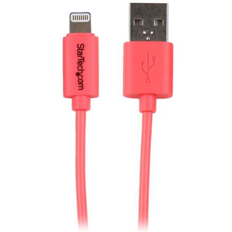 StarTech.com Cable de 1 metro con Conector Lightning de Apple a USB para iPhone / iPod / iPad - Rosa StarTech.com Cable de 1 metro con Conector Lightning de Apple a USB para iPhone / iPod / iPad - Rosa
