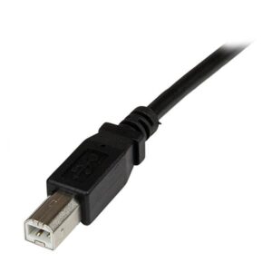 StarTech.com Cable de 91cm USB 2.0 para Montar Empotrar en Panel - Extensor Macho USB B a Hembra USB A - Negro
