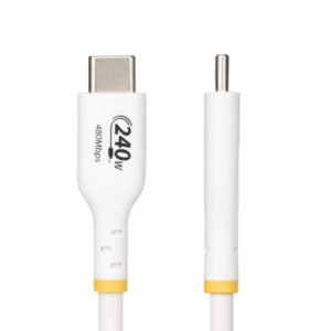 Alternative view of StarTech.com Cable de Carga para Portátil USB-C de 3m - Cable USB Tipo C USB 2.0 para Portátil - Blanco - Cable con Certificación USB-IF - PD 240W EPR - Recubrimiento de TPE - M/M