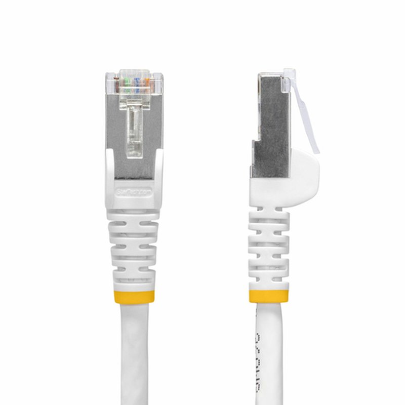 StarTech.com Cable de Red Ethernet CAT8 Blanco 5m - Snagless - sin Pestillo - 25G/40G - 2000MHz - PoE++ 100W - 26AWG - S/FTP - Alivios de Tensión - Alambre de Cobre Puro - LSZH - Probado con Fluke - Imagen 2
