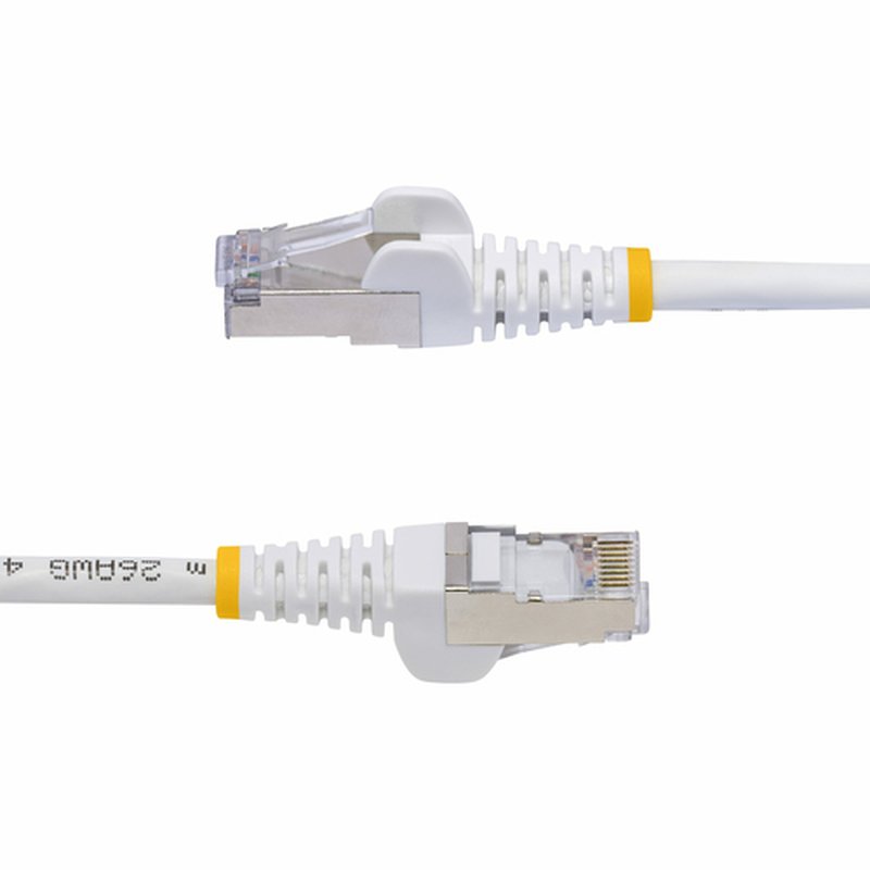 StarTech.com Cable de Red Ethernet CAT8 Blanco 5m - Snagless - sin Pestillo - 25G/40G - 2000MHz - PoE++ 100W - 26AWG - S/FTP - Alivios de Tensión - Alambre de Cobre Puro - LSZH - Probado con Fluke - Imagen 3