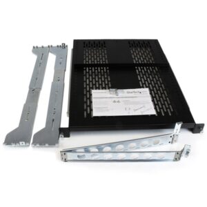 StarTech.com Estante Ventilado Deslizante de 2U con Gestión de Cableado y Profundidad Ajustable para Rack - 22,7kg
