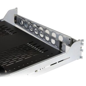 StarTech.com Estante Ventilado Deslizante de 2U con Gestión de Cableado y Profundidad Ajustable para Rack - 56,7kg StarTech.com Estante Ventilado Deslizante de 2U con Gestión de Cableado y Profundidad Ajustable para Rack - 56,7kg