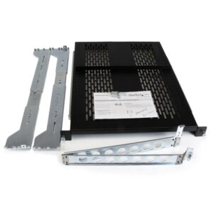 StarTech.com Estante Ventilado Deslizante de 2U con Gestión de Cableado y Profundidad Ajustable para Rack - 56,7kg StarTech.com Estante Ventilado Deslizante de 2U con Gestión de Cableado y Profundidad Ajustable para Rack - 56,7kg