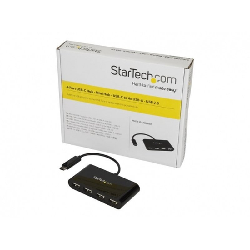 StarTech.com Hub Concentrador USB-C a USB A de 4 Puertos - Ladrón Adaptador USB Tipo C a USB A de 4 Puertos - USB 2.0